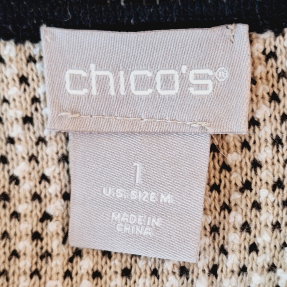 Chico's fringed tweed cardigan/jacket - Picture 6 of 8
